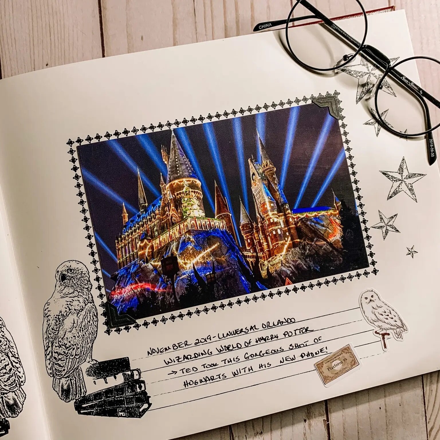 harry potter photo album and scrapbook