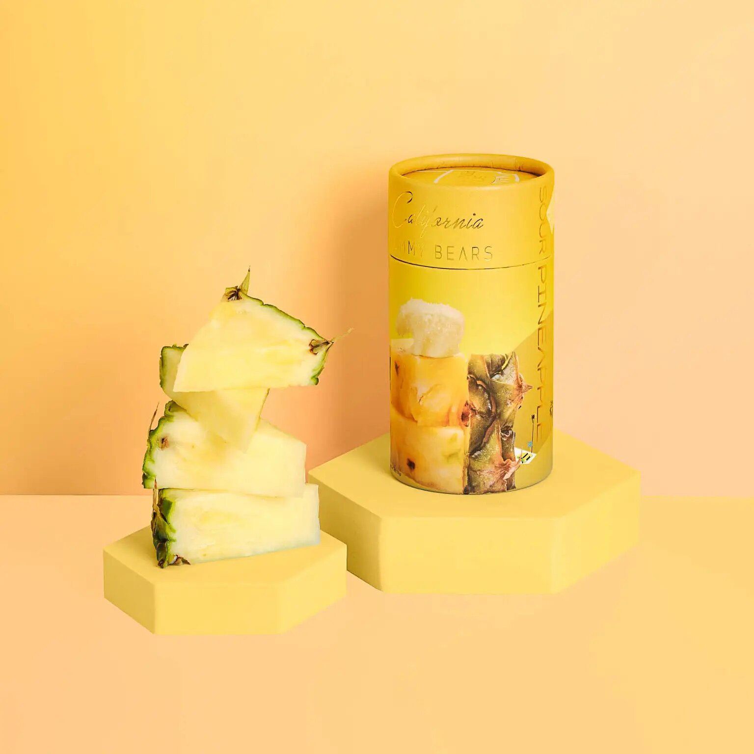 malibu sour pineapple gummy bears