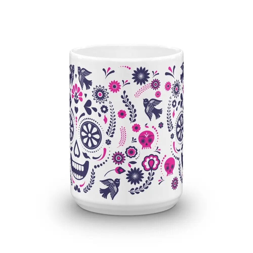 day of the dead coffee mug