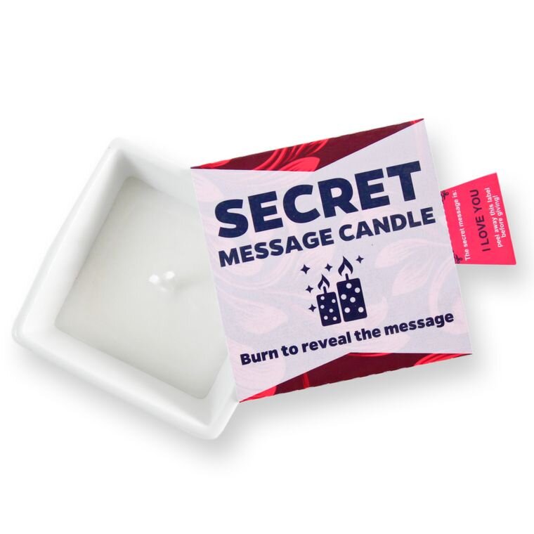 i love you - secret message candle