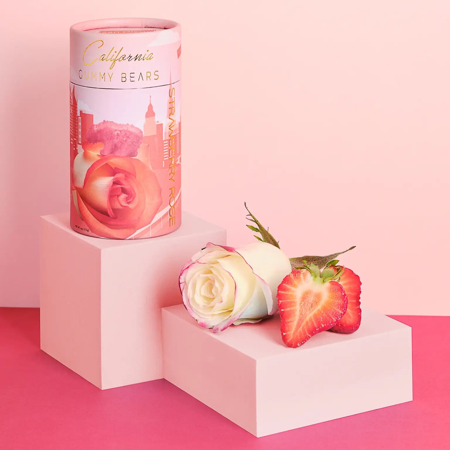 san diego strawberry rose gummy bears