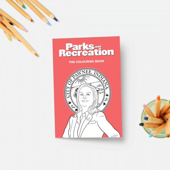 parks and rec coloring book