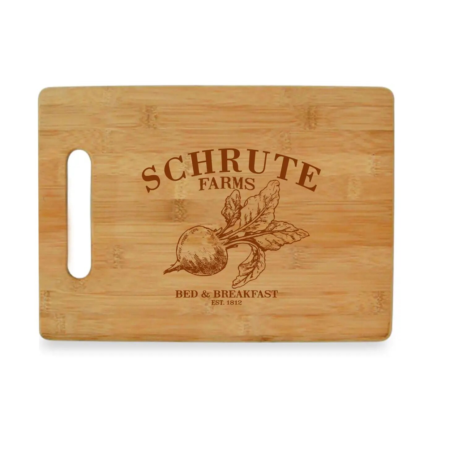 schrute farms cutting board (the office)