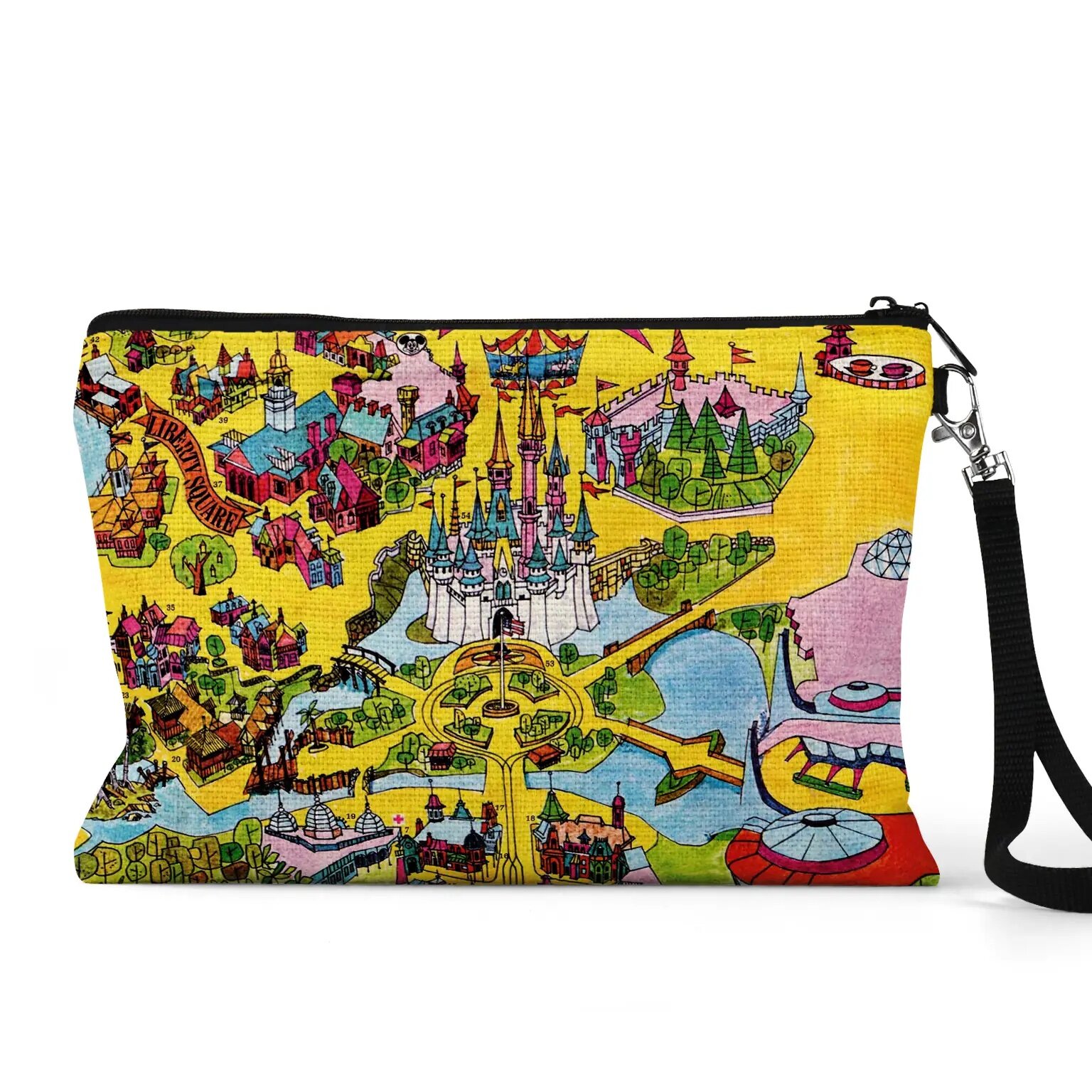 walt disney world map wristlet