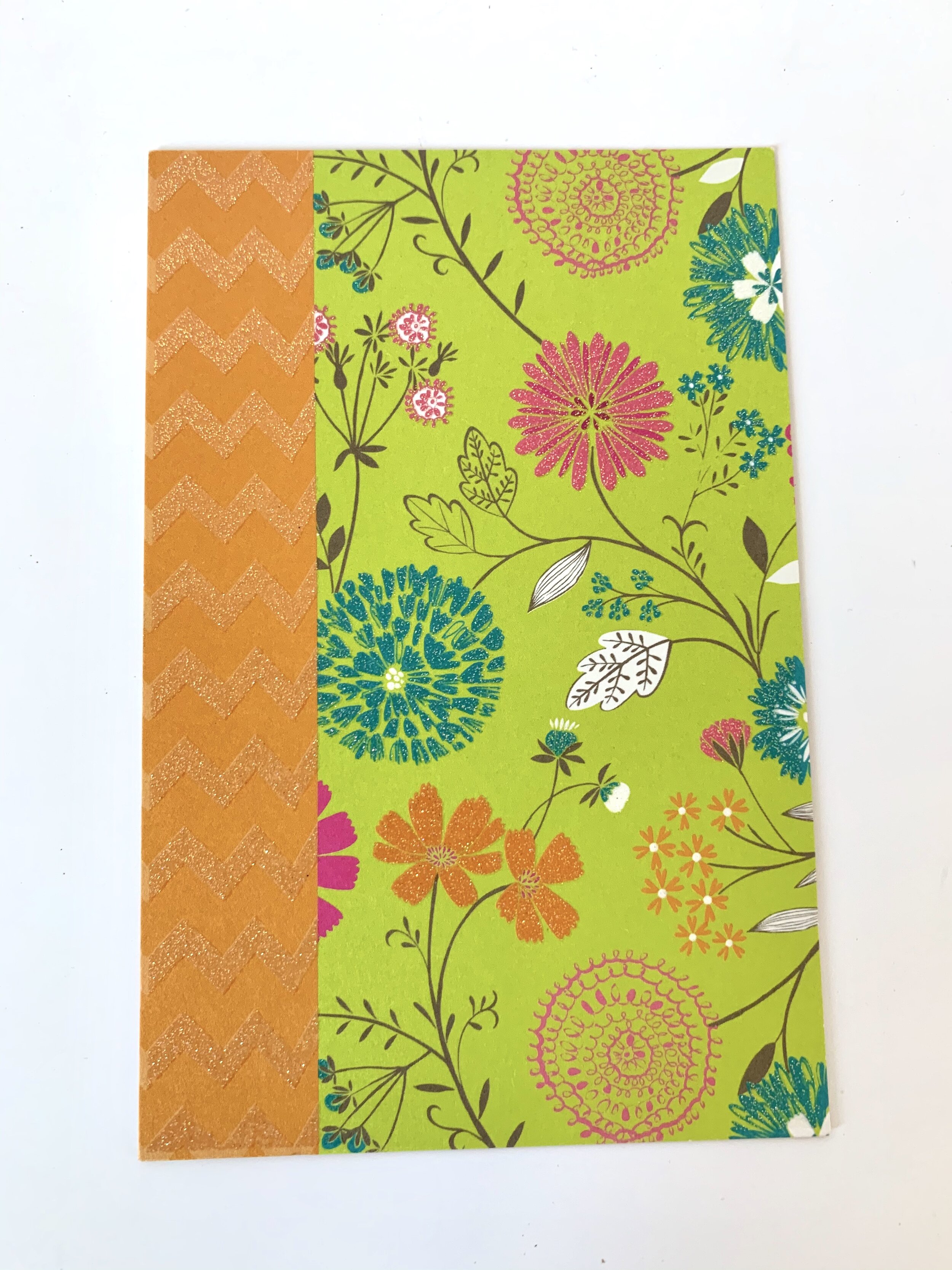 spring flowers blank card