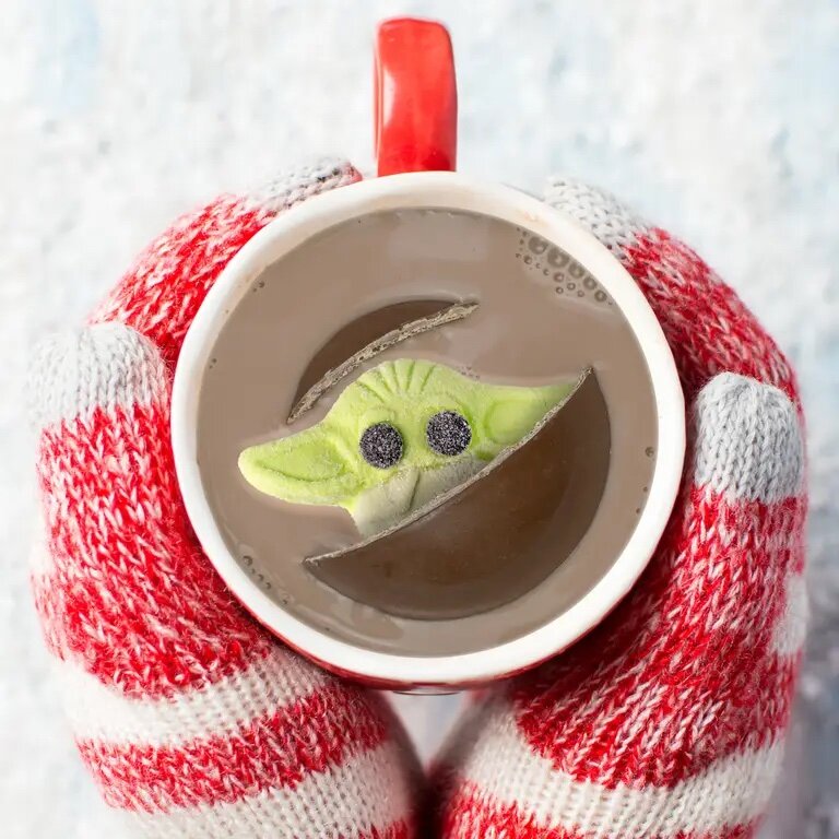 the child hot cocoa bomb
